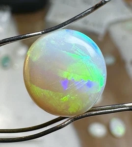 FINEST QUALITY 3.48ct Natural Australian Opal Round Play of Color 11MM $$ 🤩 - Picture 1 of 3