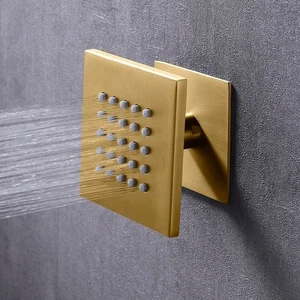 Chorro de ducha en aerosol de cuerpo cuadrado Cascada Modern Design 4” - Imagen 1 de 23