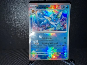 Vaporeon 022 2025 Pokemon Prismatic Evolutions Poke Ball Holo Card NM+ (a) - Picture 1 of 2