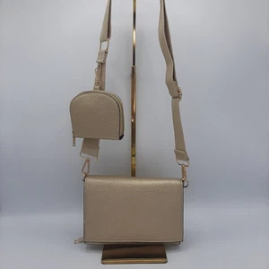 The Bella Gold Umhängetasche Handtasche mit Clip auf Kartenetui - Bild 1 von 9
