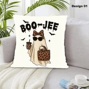 Almohada de Halloween Diseño de Temporada Espeluznante Calabaza Fantasma Murciélagos Bruja Fiesta Decoraciones - Imagen 1 de 4