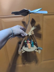 VTG Erzgebirge Christmas Pyramid Nativity Handcrafted Germany - Picture 1 of 11