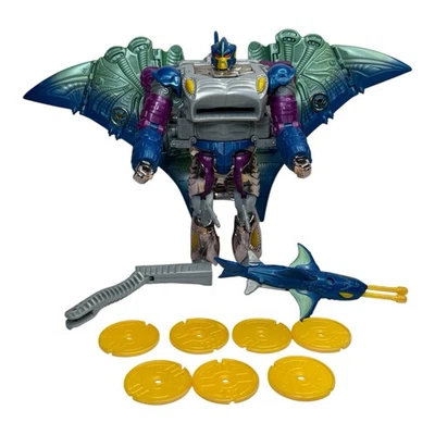 Depth Charge NEAR Complete Transformers Beast Wars Transmetals 1998 Hasbro - Image 1 of 4