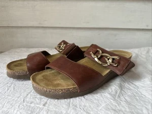 Sandali con zeppa in pelle marrone Naot taglia 39 - Foto 1 di 6