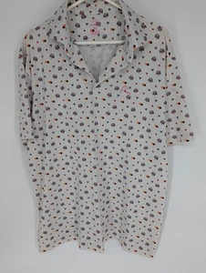 Rhoback Men’s Performance Golf Polo The Boomshakalaka NBA Jam White Size XL - Picture 1 of 6