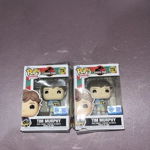 Lot OF TWO Funko Pop! Vinyl: Jurassic Park - Tim Murphy - Target (READ!!!!!) - Picture 1 of 2