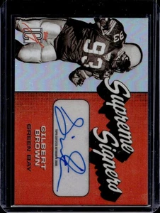 2024 Topps Signature Class Gilbert Brown Supreme Signers #SS-GB Packers - Picture 1 of 2