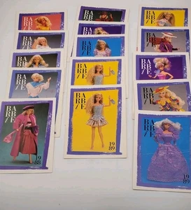 86 Vintage Barbie Fashion Fact Trading Cards Mattel Jahre 1959-1989 As Is Look - Bild 1 von 8