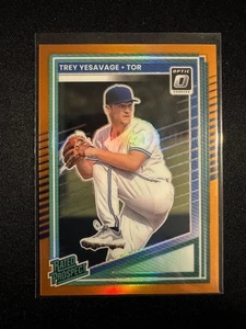 2025 Donruss Optic Rated Prospect #163 Trey Yesavage Rookie RC Orange Prizm /199 - Picture 1 of 2