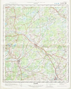 Russische Sowjetische Militär Topographische Karte - JUODUPE (Litauen), 1:100K, hrsg. 1976 - Bild 1 von 6