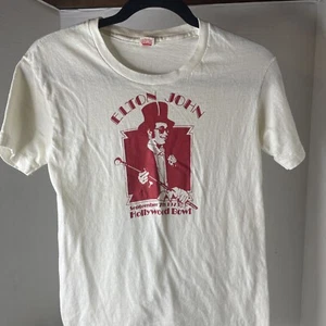 ELTON JOHN Hollywood Bowl September 7th, 1973 VINTAGE Promo Concert T- SHIRT - Picture 1 of 10