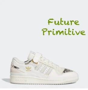 Adidas Forum 84 Halbschuhe, Herren Größe 14, White Snakeskin / Orbit Grey, NEU mit Karton - Bild 1 von 7