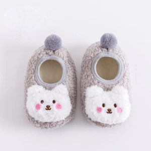 Bear Baby Socks Warm Shoes Toddlers Newborn Non-Slip Boys Girls 0-18 Months - Picture 1 of 27