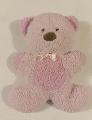 Prestige Toy Carter’s Pink Bear Plush Shepra Baby Rattle 10" Stuffed #53031 - Image 1 of 4