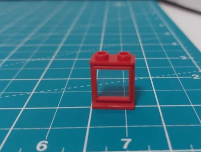 LEGO Red Classic Window 1 x 2 x 2 with Fixed Glass (73594) - Image 1 of 3