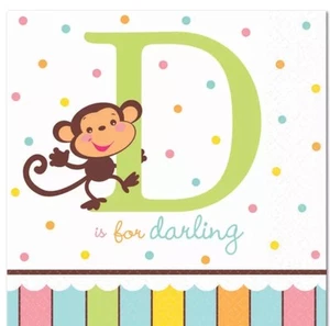 Servilletas Fisher Price ABC Baby Shower suministros de fiesta bebidas postres (E) - Imagen 1 de 1