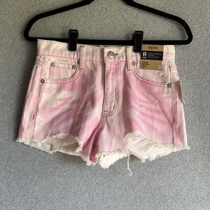 NWT Aeropostale Vintage High Rise Shorty 2.5” Pink Tie Dye Woman’s 0 - Picture 1 of 12