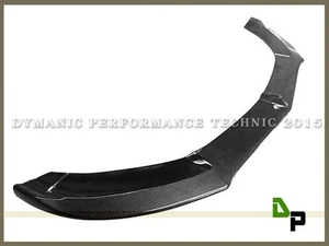 DP Style Carbon Fiber Front Bumper Lip For 15-17 M-Benz W205 C200 C250 C300 C400 - Picture 1 of 2