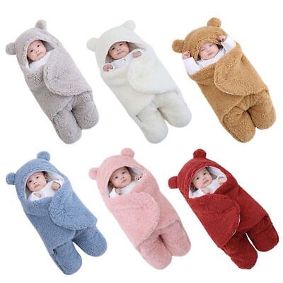 Flannel Newborn Infant Cotton Baby Swaddle Sleepsack Sleeping Bag Wrap Blankets • 17.12$
