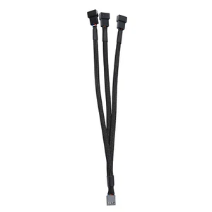 Ventilateur de refroidissement femelle à mâle 4 broches 1 à 3 voies refroidissement par eau PWM ventilateur splitter moyeu - Photo 1/9