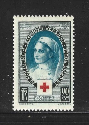 FRANCE – 1939 – SEMI POSTAL – RED CROSS ANNIVERSARY ISSUE - Scott # B81 – MINT - Image 1 of 2