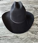 John B. Stetson 4X Beaver Rancher Cowboy Western Hat Black 6 7/8 - Sharp!