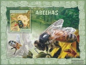 sellos Mosambik 2007 Mi bloque 215 nuevo con goma original 2007 abejas - Imagen 1 de 1