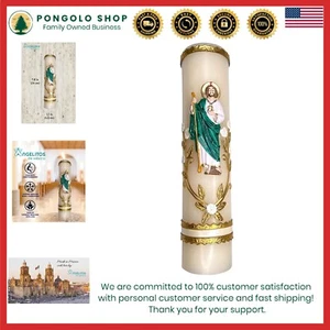 Handmade San Judas Candle Gift for Religious Occasions Home Decor - Picture 1 of 6