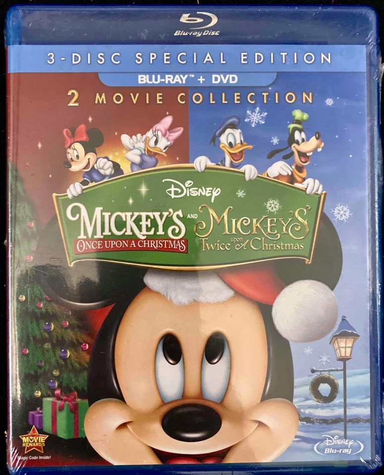 Mickeys Once + Twice Upon a Christmas Carol Blu-Ray + DVD Disney - Image 1 of 4