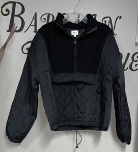 Womens BKE Quilted Jacket Pullover 1/2 Zip Cropped Medium - Picture 1 of 2