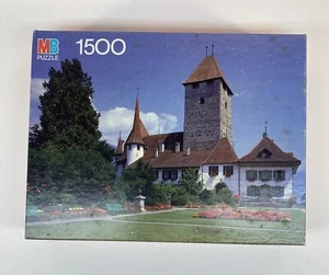 NEW MB 1500 Piece York Puzzle Spiez Castle Bern Switzerland 4335-9 Vintage 1986 - Picture 1 of 4