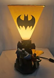Vintage BATMAN & ROBIN LAMP 1999 WARNER BROS STUDIO EXCLUSIVE DC COMICS - Picture 1 of 17