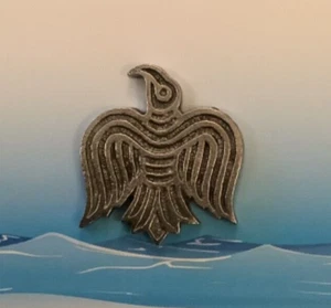 Viking Odin’s Raven Silver Pewter Lapel Pin Badge - Picture 1 of 3