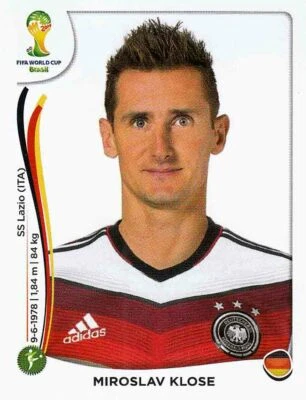 PANINI FUßBALL FIFA WM 2014 BASIL/BRASILIEN Panini Sticker Football World Cup 2014 No. 506: Miroslav Klose Germany Image NEW PRODUCT