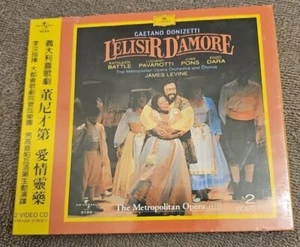 RARE Gaetano Donizetti L’elisir D’amore / Pavarotti / The Met Opera 2 Video CD - Picture 1 of 6
