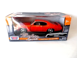 Motormax Timeless Legends 1:24 1969 Pontiac Gto Judge Diecast Orange - Picture 1 of 5