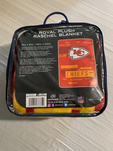 Kansas City Chiefs NFL 60" x 80" Plush Throw Blanket Northwest Company Cover