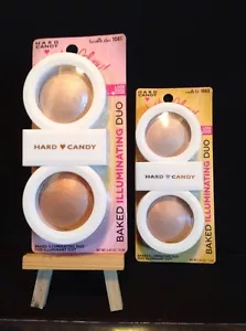 *HARD CANDY^ Just Glow BAKED ILLUMINATING DUO Powder Compact NEW! *YOU CHOOSE* - Picture 1 of 12