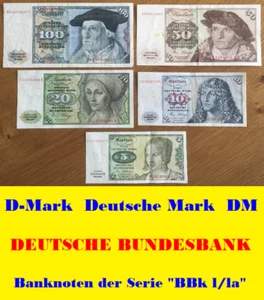 💎🍄 185 D-Mark DM Deutsche Mark Scheine 💥 Banknoten der Serie "BBk I/Ia" 🍄💎 - Bild 1 von 12