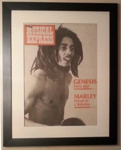 BOB MARLEY*NME*1976*RARE*ORIGINAL*COVER*POSTER*QUALITY*FRAMED*FAST WORLD SHIP - Imagen 1 de 5