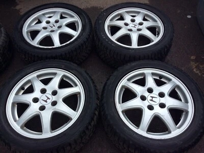 4* ALUFELGEN HONDA ACCORD CL3 GANZJAHRESREIFEN 205 50 R16 87V - Bild 1 von 4