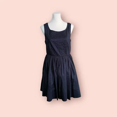 Vestido Midi Moulinette Soeurs Sweet Enticement Preto Anthropologie Renda Tamanho 6 - Imagem 1 de 4