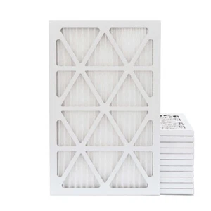 16x25x1 MERV 13 Pleated Air Filters. 12 PACK. Actual Size: 15-1/2 x 24-1/2 x 7/8 - Picture 1 of 4