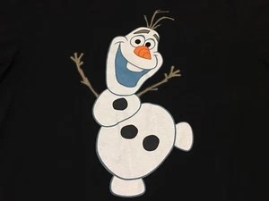 Camiseta negra grande de hombre de nieve congelada de Disney - Imagen 1 de 4