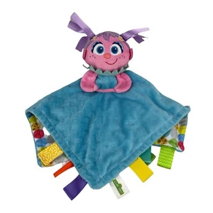 Bright Starts Sesamstraße Abby 13" Baby Lovey Sicherheitsdecke blau pink - Bild 1 von 9