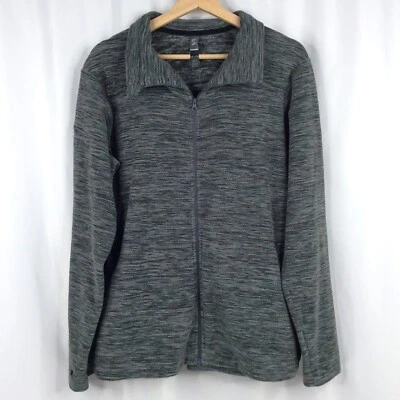 Chaqueta polar Mountain Hardwear para mujer XL cremallera completa gris exterior senderismo LOGO Foto 1 de 4