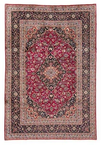 Mashhad Handgeknüpfter Perserteppich 298x200 cm-Fine,Orient,Carpet,Rug,Rot - Picture 1 of 11