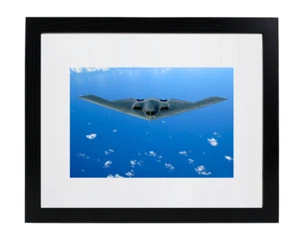 US Air Force B2 Spirit Stealth Bomber Jet Aircraft Matted Framed 11x14 Photo - Picture 1 of 1