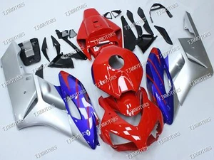 For 2004-2005 CBR1000RR Blue Red Silver ABS Injection Mold Bodywork Fairing Kit - Picture 1 of 9