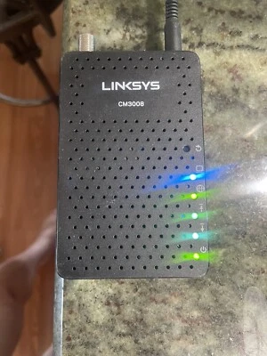Б/у кабельный модем Linksys CM3008 DOCSIS 3.0 8x4, Comcast, Xfinity, Spectrum, Cox - Изображение 1 из 4